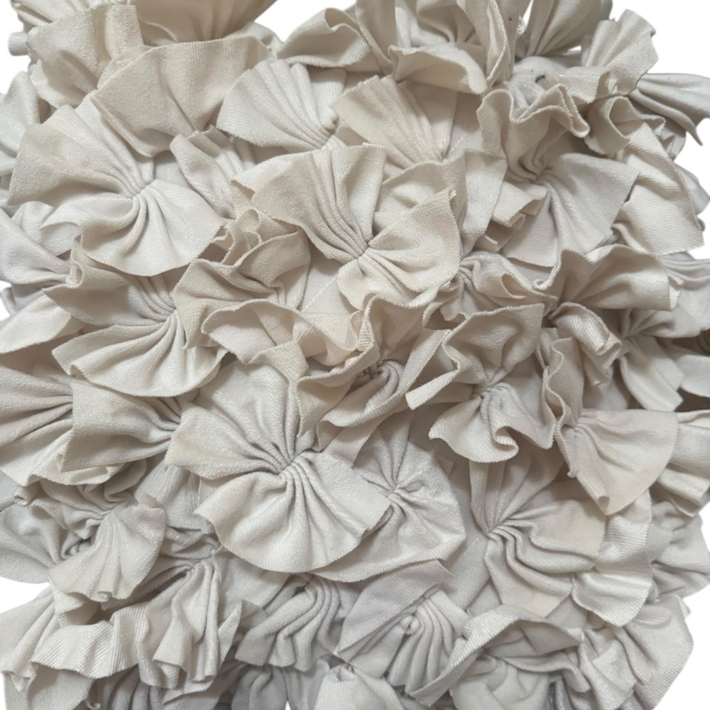 Unlisted Textured Cream Accent Pillow